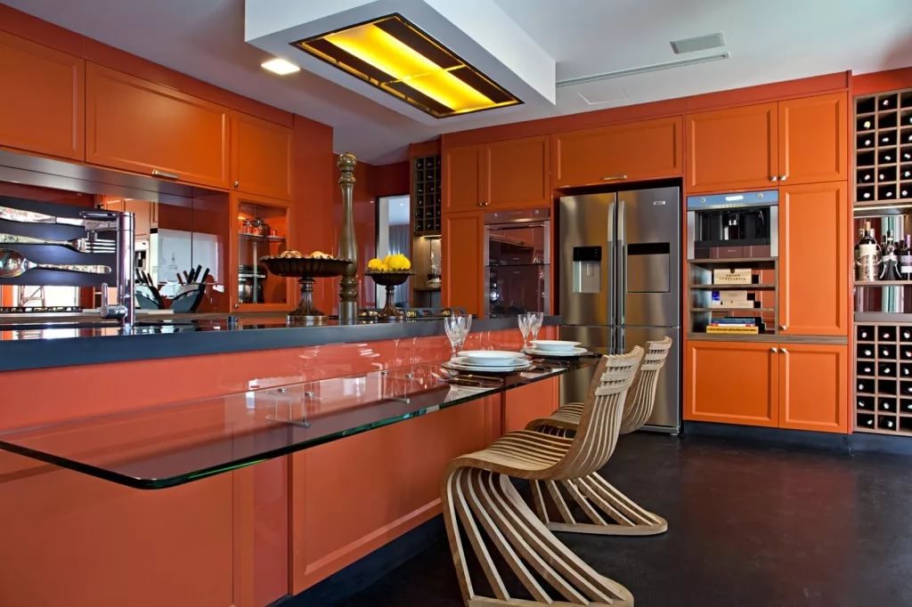 Кухня Оранжевая